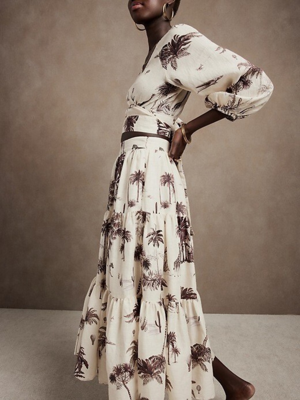 Banana Republic Safari Matching Top and Skirt Set - New With Tags